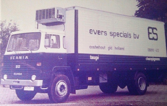 Eerste vrachtwagen van Evers Specials